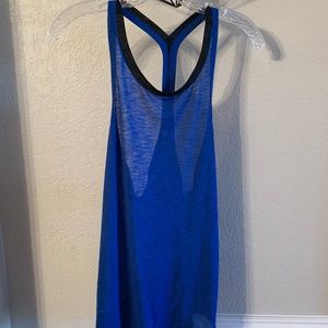 lucy. Blue Athletic Tank Top